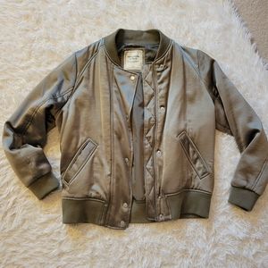 Abercrombie & Fitch Silk Bomber Jacket